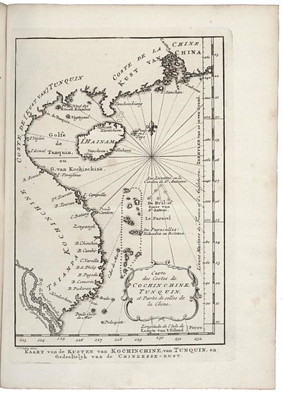 Map of the Coast of Tonkin and Cochinchina by Jacobus van der Schley